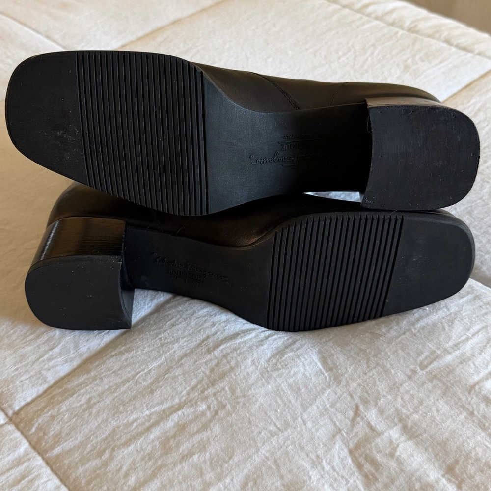 Salvatore Ferragamo Leather Ankle Boots - Picture 9 of 11